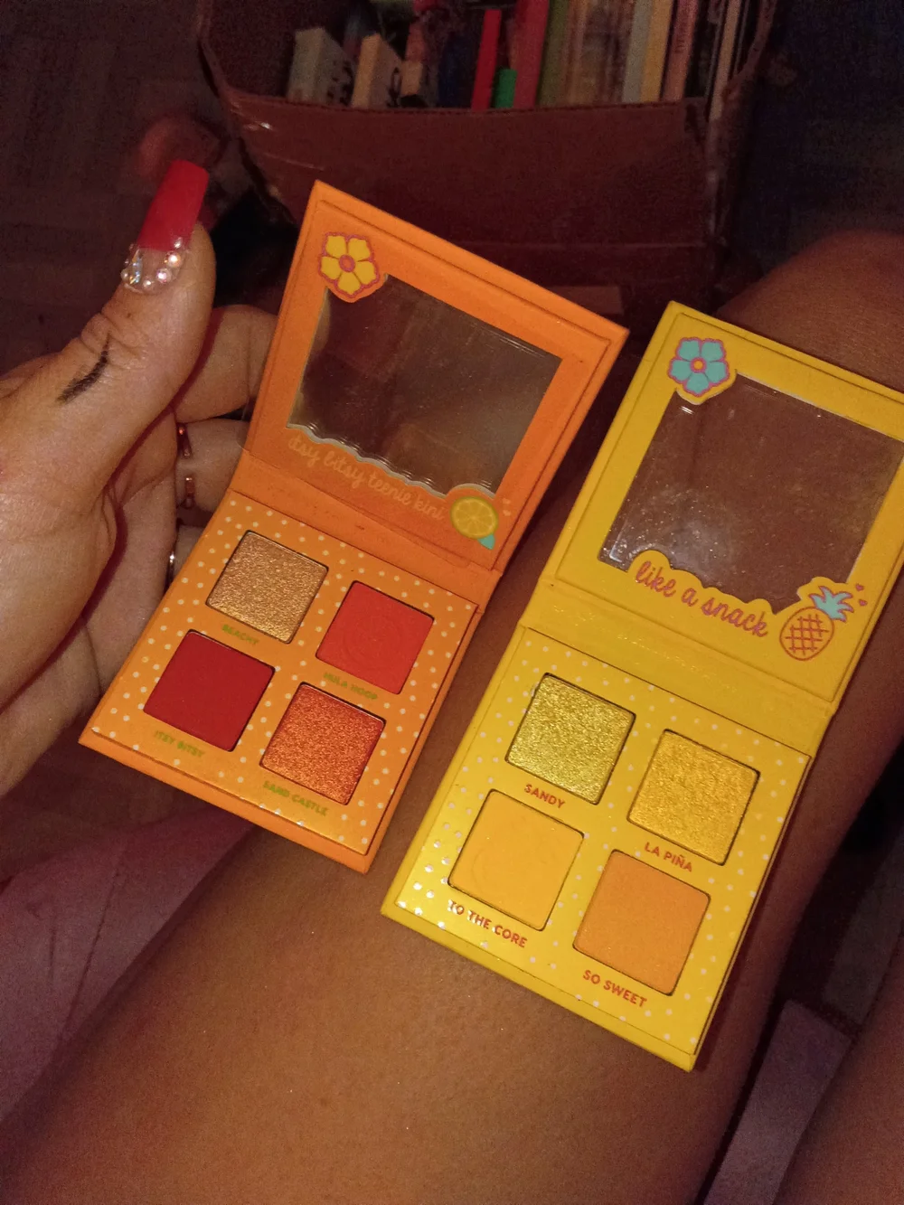 Colourpop Hello Kitty Orange and Yellow Tropical Compact Set